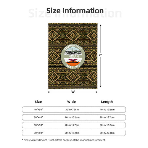 Qin 320 GSM Thick Flannel Throw Blanket (3:4)