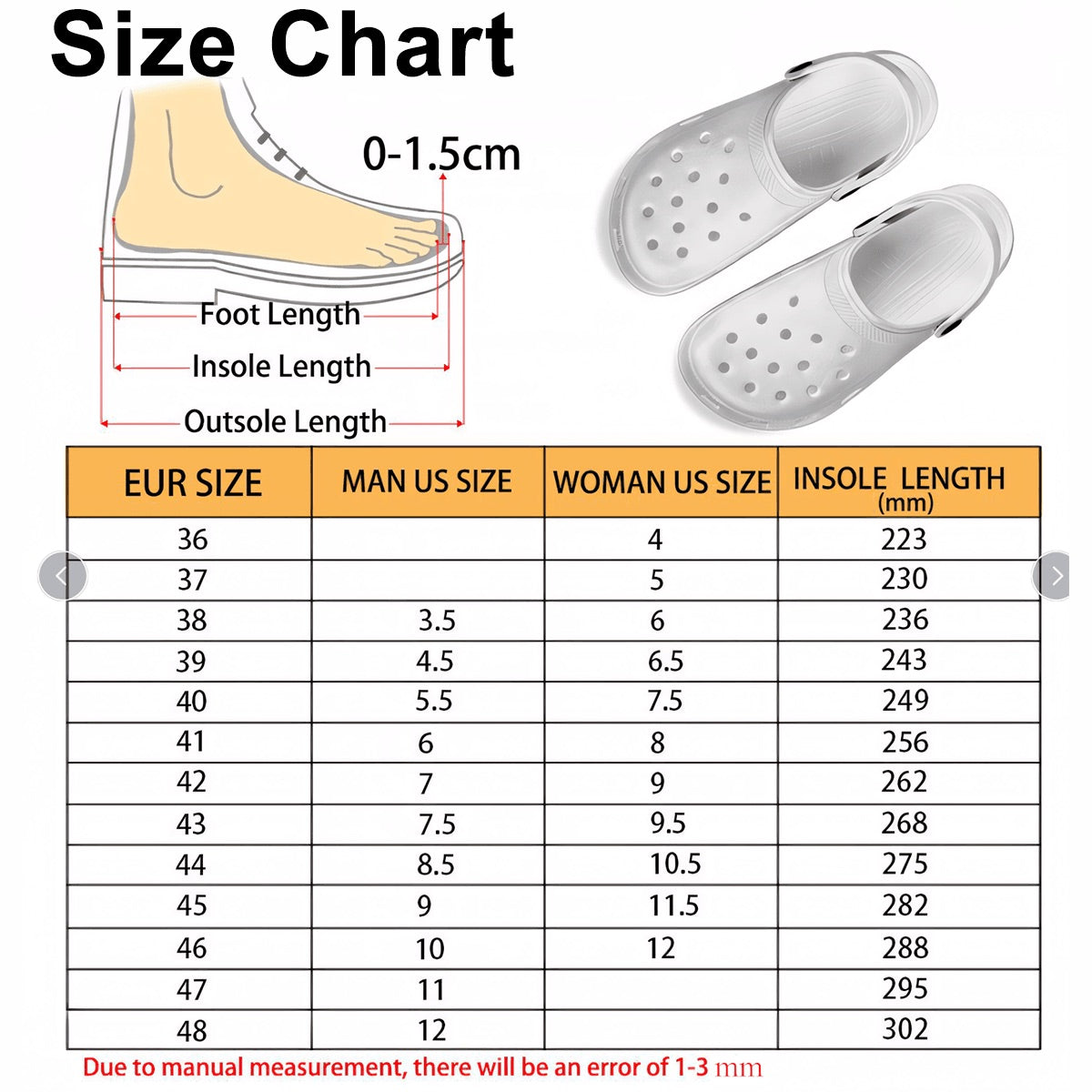 Chitwhin Men's Classic EVA Clogs (AOP)