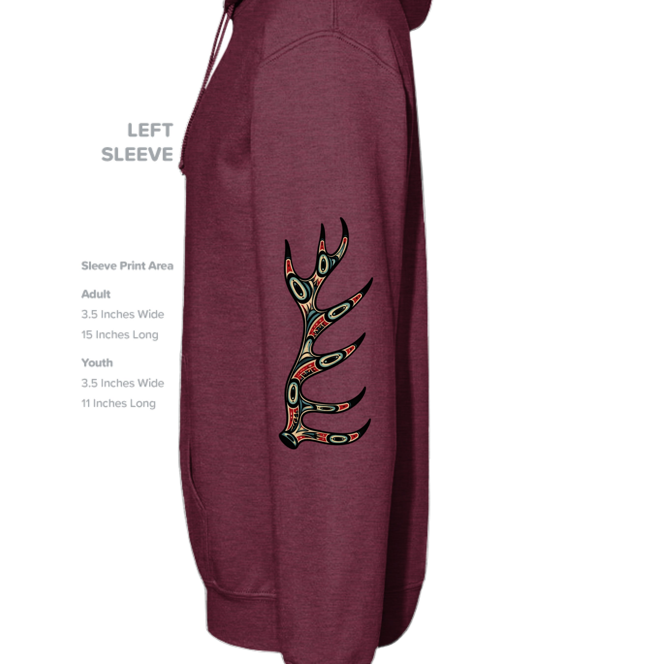 Heather Sport Dark Maroon - SLEEVE_LEFT