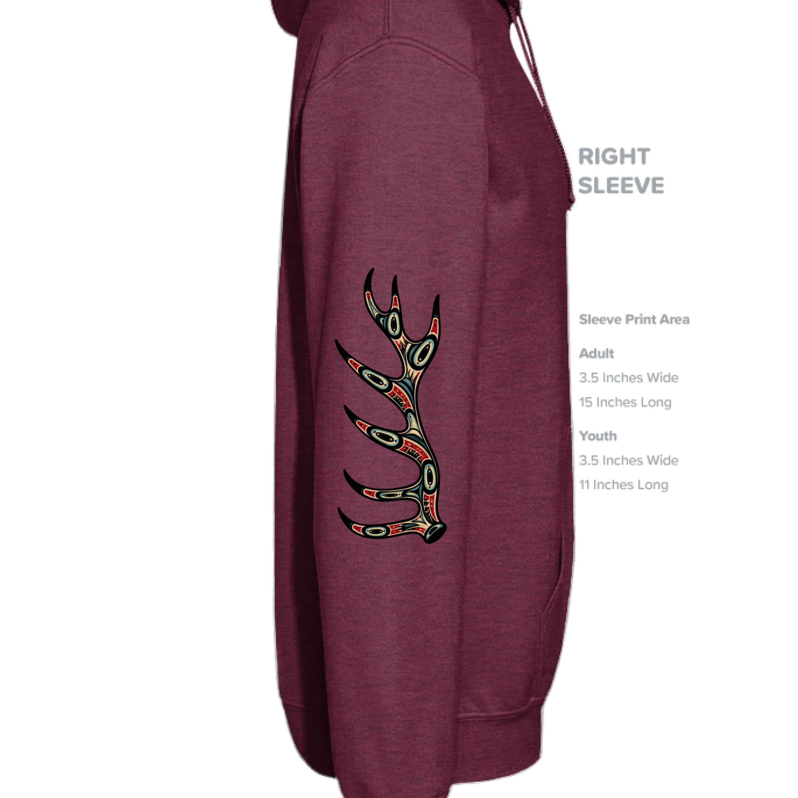 Heather Sport Dark Maroon - SLEEVE_RIGHT