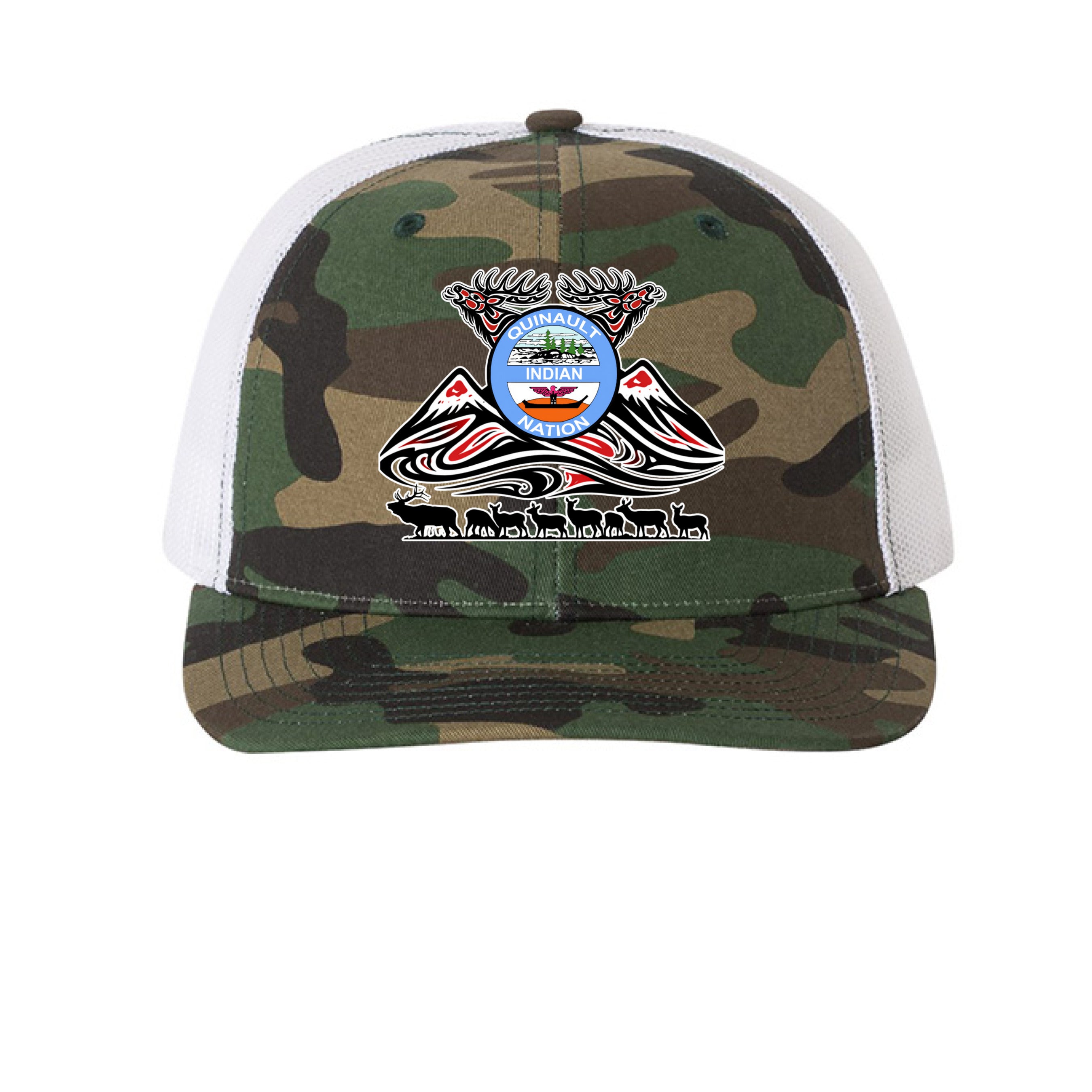 Army Camo/ White - FRONT